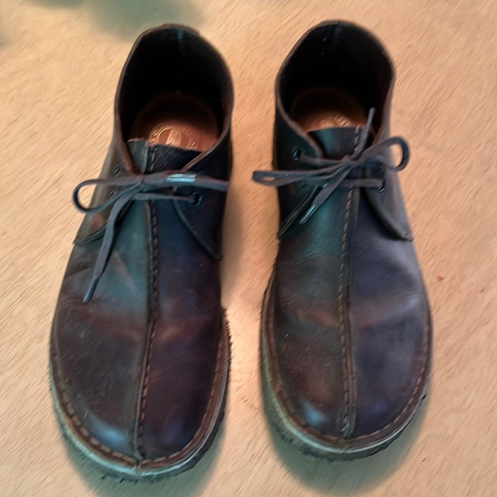 Leather Clark’s shoes
